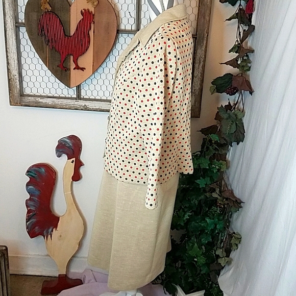 VINTAGE 1970's Polyester Dress - Picture 4 of 16